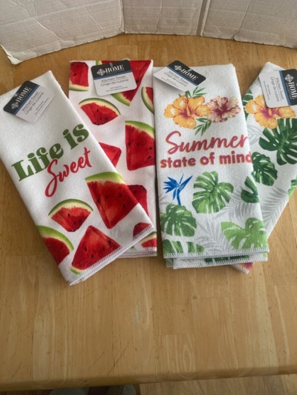 2pc Life Is Sweet Watermelon 🍉 & Summer State Of Mind 🌼Kitchen Towels (Pick 1)